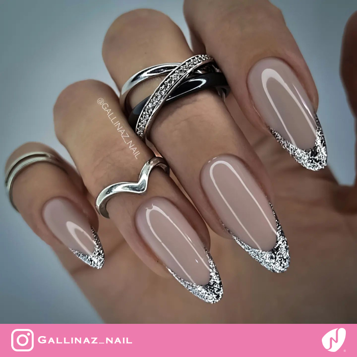 Luxury Silver Gel Nails